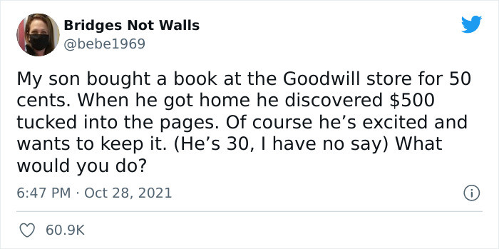 Here is a story of a book from Goodwill that costs 50 cents but was actually worth 500 dollars.