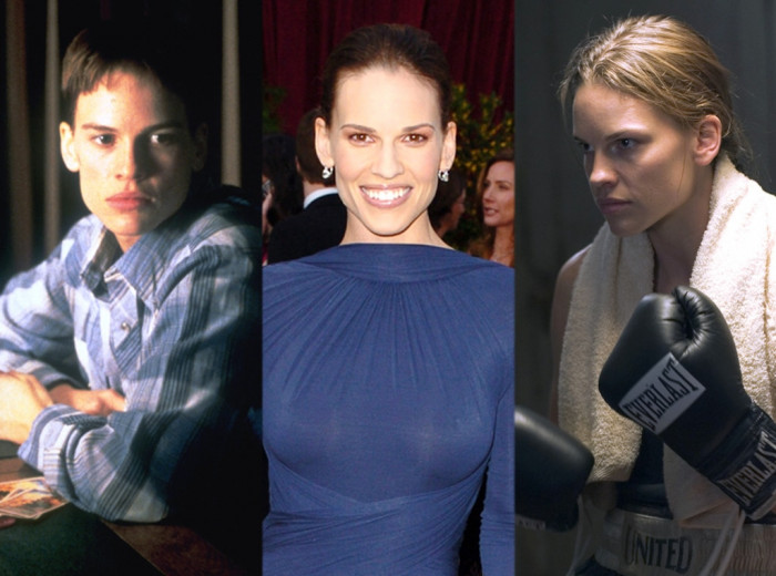 12. Hilary Swank (Boys Don't Cry and Million Dollar Baby)