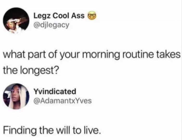 19. Coming out of a coma...