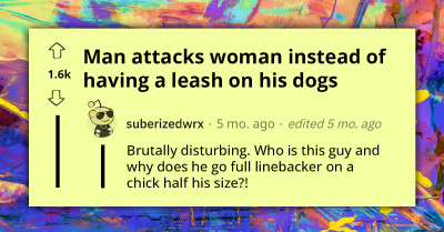 Viral Video Shows Owner Choosing Violence Over Leashing Aggressive Dogs