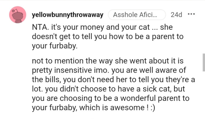 Here are some of what other Redditors have to say regarding the OP's story