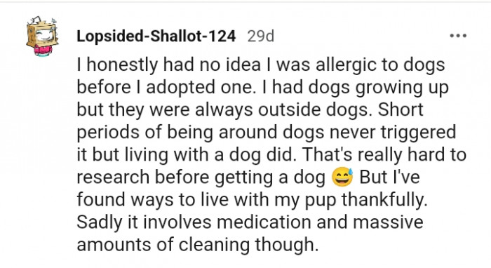 That's really hard to research before getting a dog