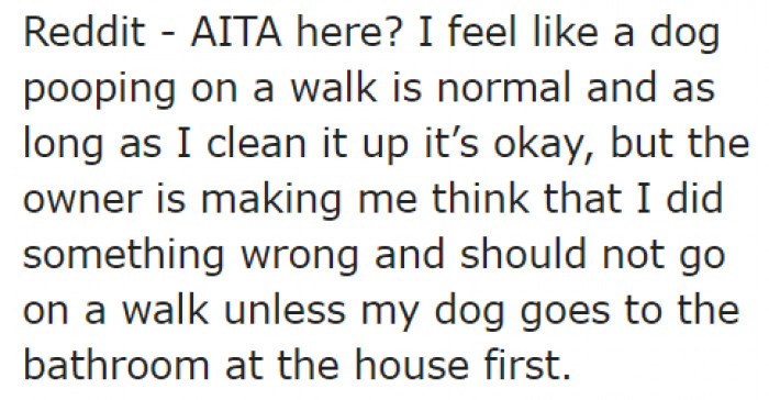 She thinks it's okay since she cleaned it up in the end.