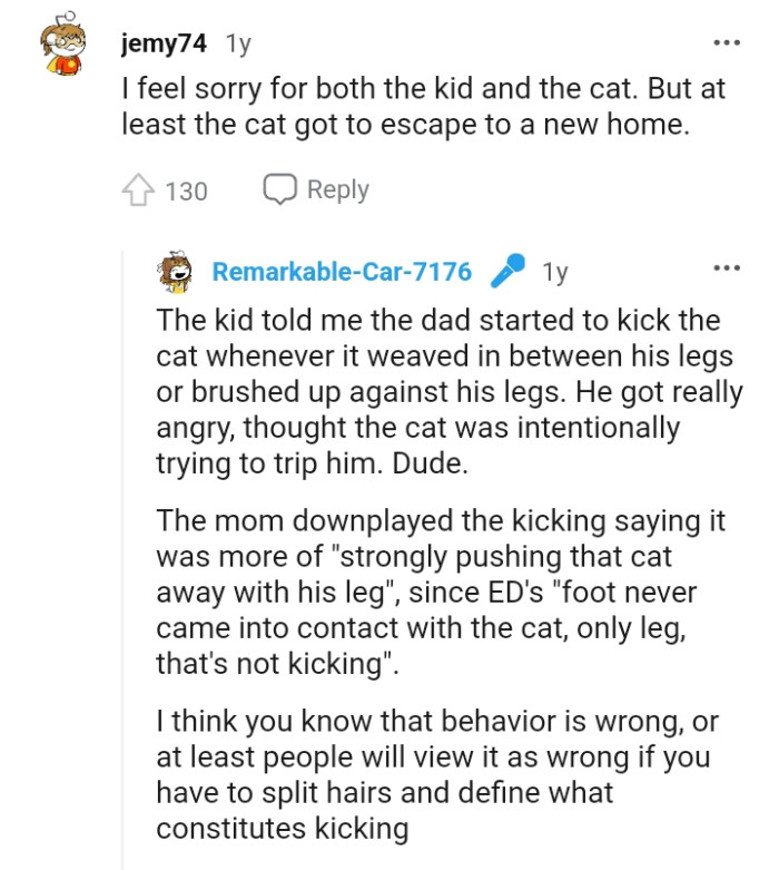 At least the cat got to escape.