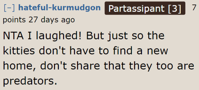 A Reddit user mentions that their family has a name for that specific cat move.