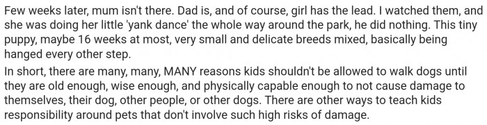 They're not aware of the harm they could possibly contribute to, so it's important that parents take the lead always.