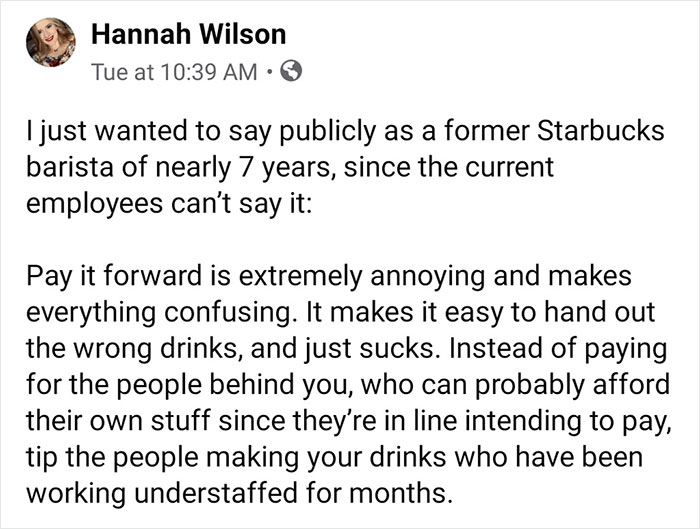 This is true as a former Starbucks supervisor as well.