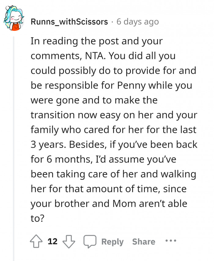 5. Your brother is acting like an a**hole.