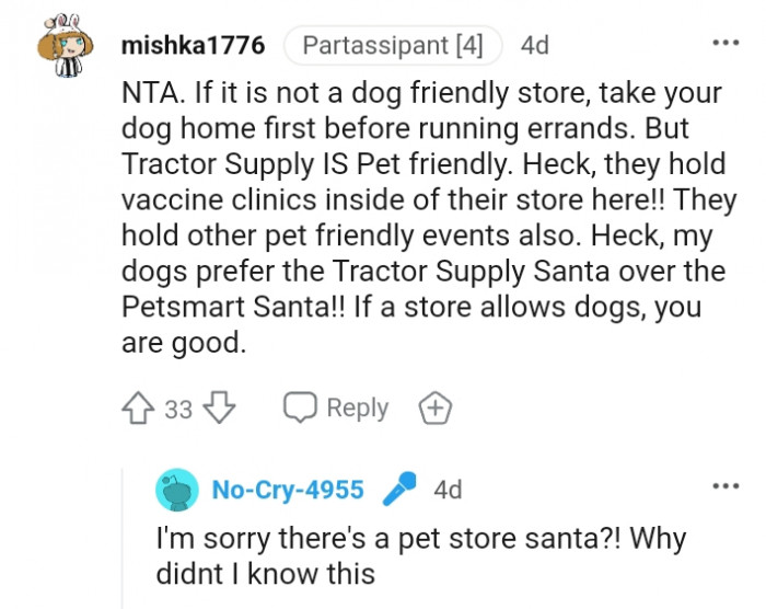 16. My Dogs Prefer the Tractor Supply Santa