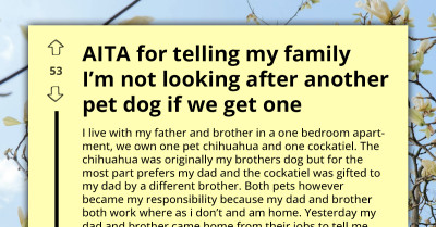 She Cleans Up After Pets She Never Chose - Now Family Wants To Add Another