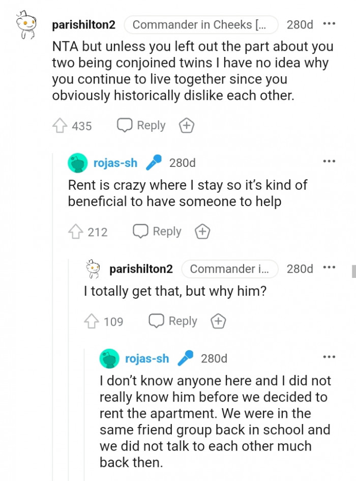 I have no idea why you continue to live together