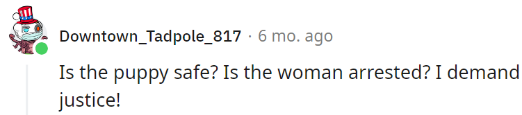 Justice for the poor thing