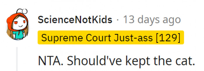 5. The cat should've stayed
