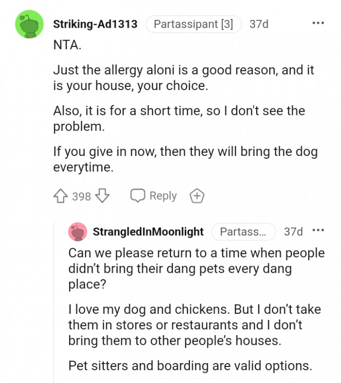 It is your house and your choice