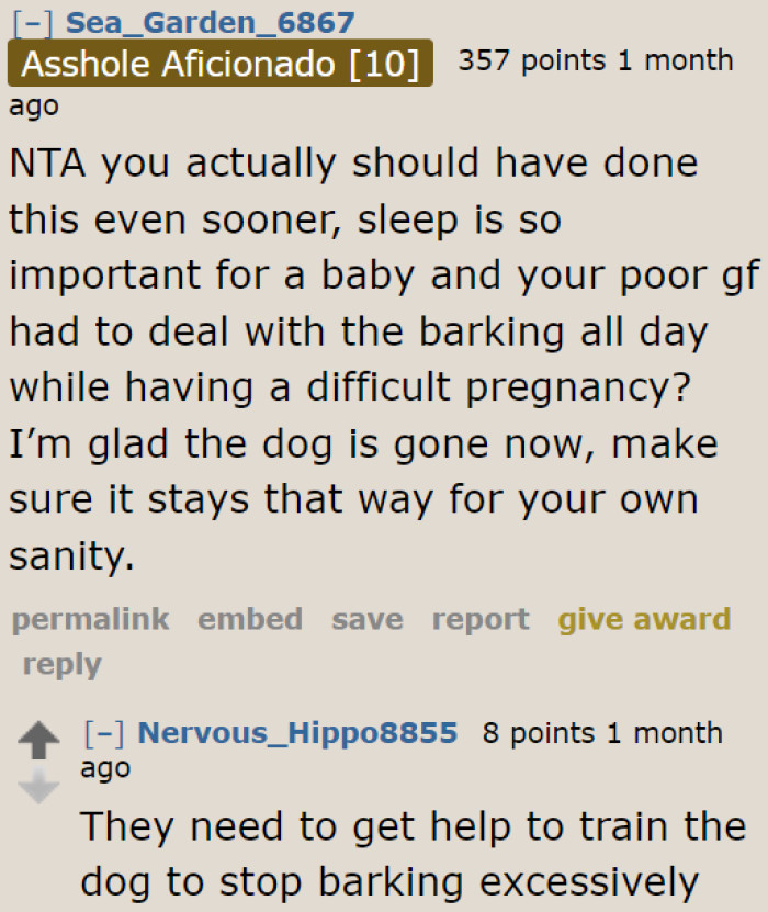 At this point, he needs to prioritize the needs of his girlfriend and newborn son.