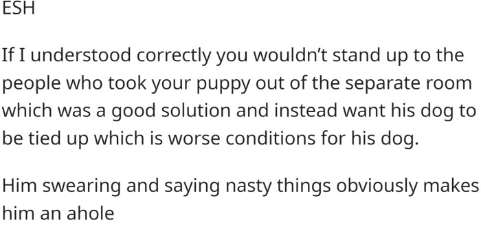 It is clear who is the A-hole here