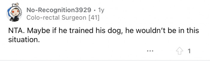 Train the dog - problem solved!