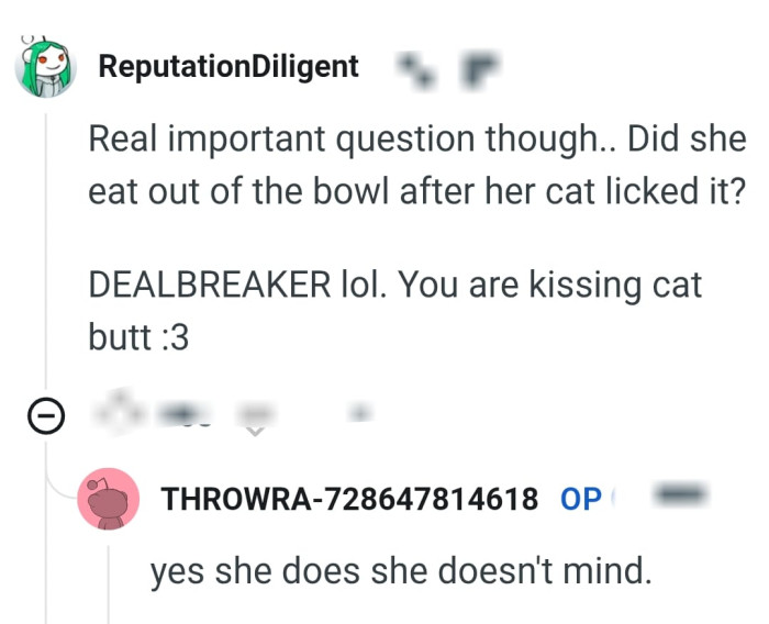 This Redditor just had to say it and the OP responded