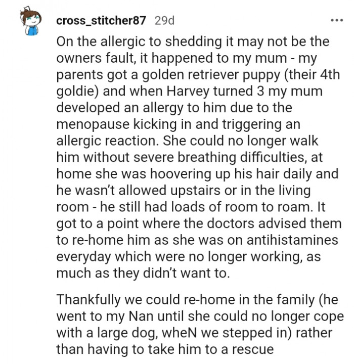 My parents got a golden retriever puppy