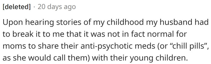 Sharing anti-psychotic meds with kids