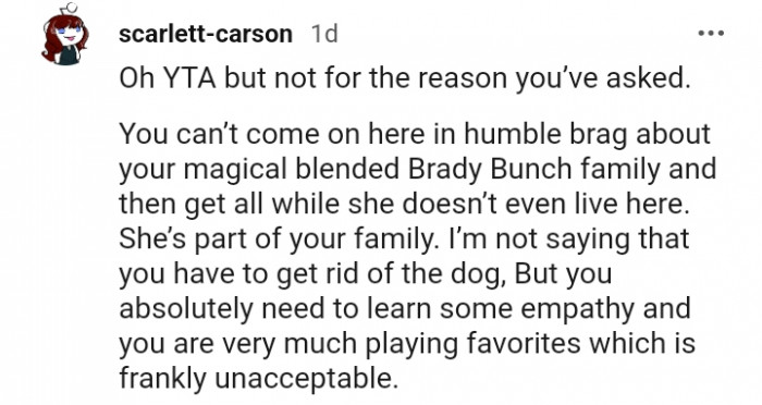 11. She is part of your family