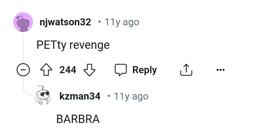 It's really a petty revenge