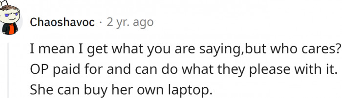 Some people view it like this: