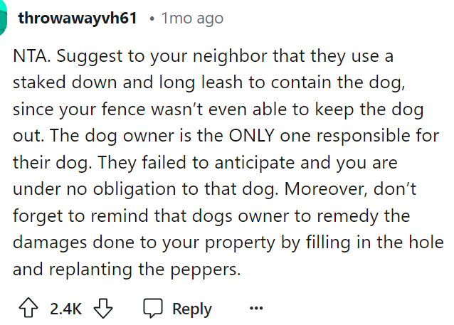 The very first comment told OP that she was NTA in this story at all and reminded OP of some things.