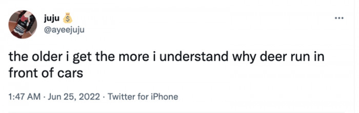 12. Well, I'd say that might be a little dramatic, but I could see wanting to get a thrill or rush.
