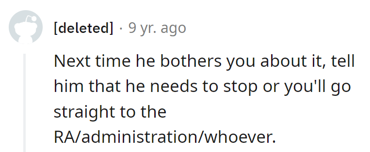 Bother her again, and she'll unleash the RA. Doggone drama, beware!