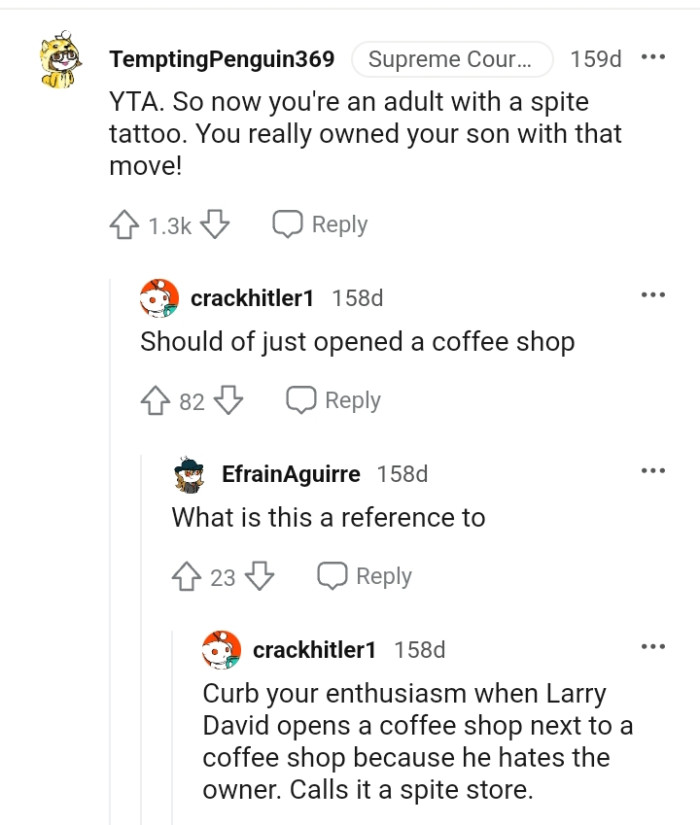 The OP owned his son with that move