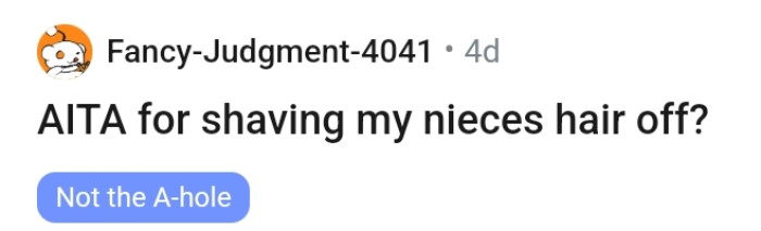 The story's title