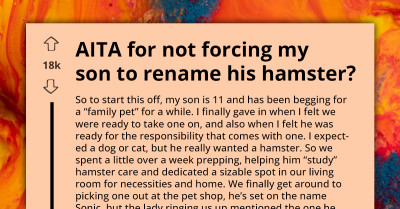 Woman Refuses To Force Son To Rename His Pet All Because Her SIL Chose The Same Name For Her Baby