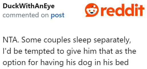 A Redditor suggests sleep divorce.
