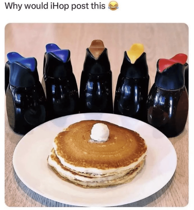 2. Five syrups, one pancake stack. Which will it be?