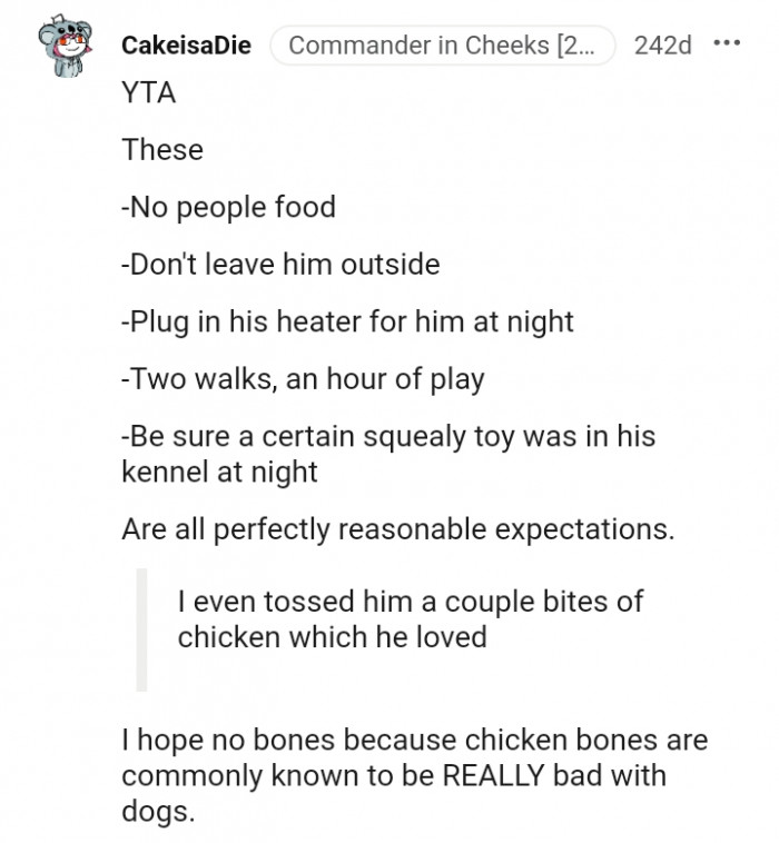 10. All these are perfectly reasonable expectations