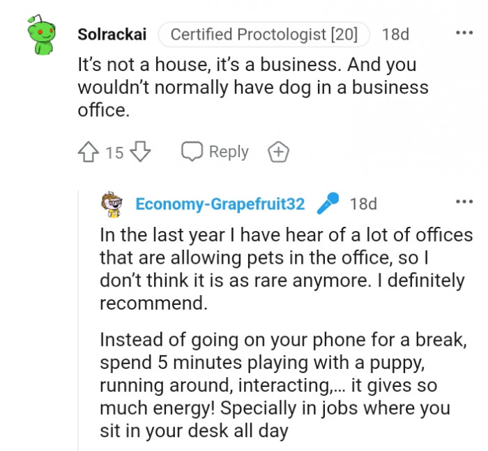 20. It's not a house but a business