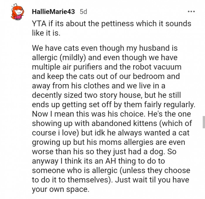 He's the one showing up with abandoned kittens