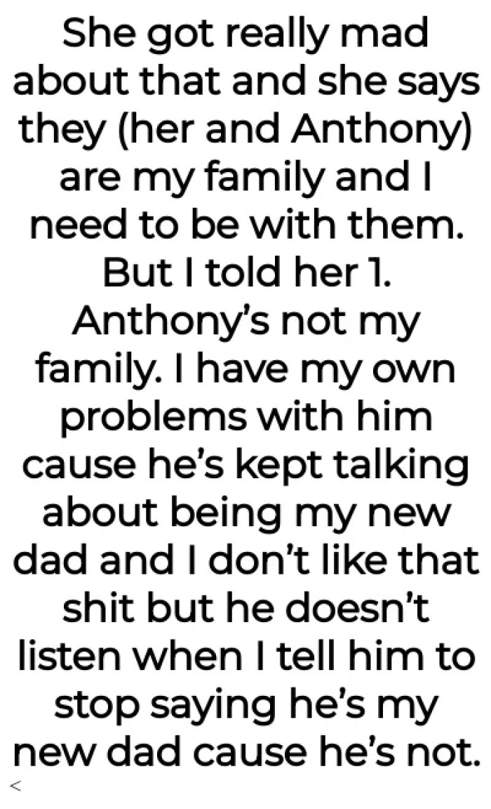 His future stepdad insists on being treated like his new dad. Yikes!