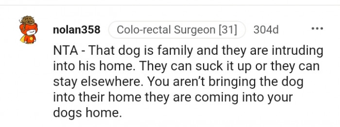 17. They are coming into your dog's home