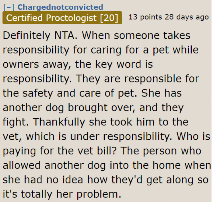 The roommate may be an adult, but it looks like she needs to be reminded of what 