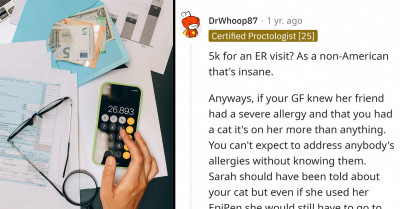 Guy's Girlfriend Accuses Him Of "Financially Punishing Someone" When He Refused To Pay A Guest's ER Bill