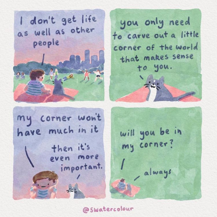 5. Carve a little corner of the world that makes sense to you