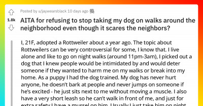Redditor Discovers That His Neighbors Called The Police On Him Because He Was Walking His Dog