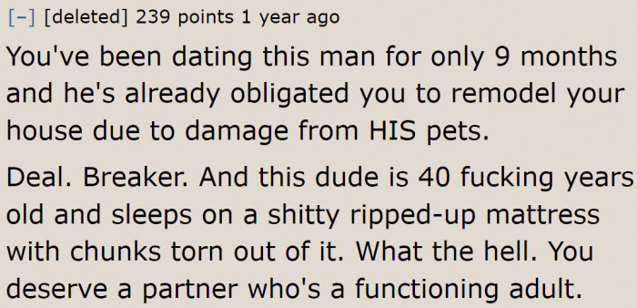 This guy isn't a functioning adult. Run for the hills OP!