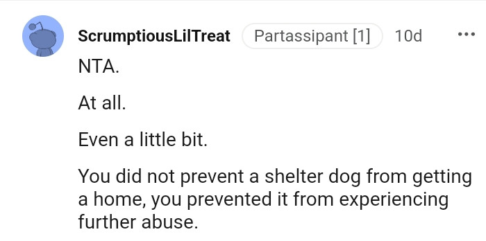 13. You prevented a dog from getting further abused