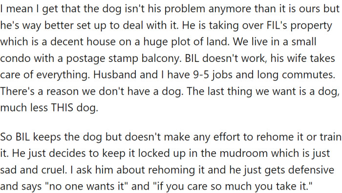 The dog is poorly trained