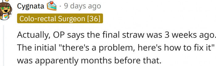 Actually, it was months....