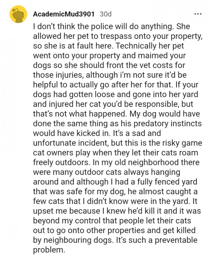 This Redditor doesn't think the police will do anything