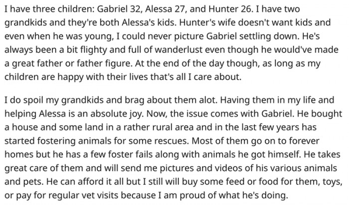 Sounds like a wonderful grandmother, which just makes this whole situation so sad. You just know she wouldn't mean anything bad with her words.